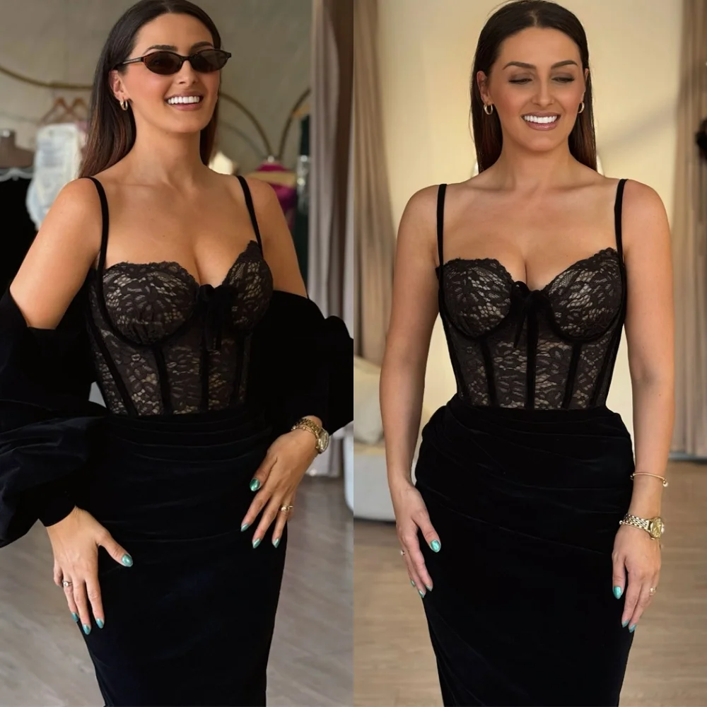 

Customized Luxury Black Evening Dress Exquisite Strapless Sleeveless Celebrity Gowns High Quality Special Occasion Gowns