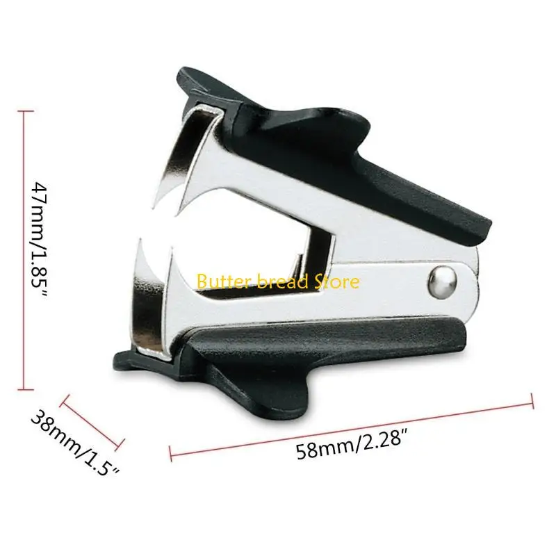 W89C Black Mini Staple Remover Teed Puller Remover Tool for Office School Portable Fit لـ 10#؛ 24/6 ؛ 26/6 لدولة