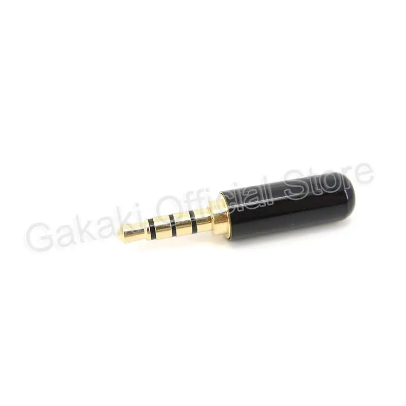 3.5mm Audio Male Connector 4 Pole 3.5 Jack Adapter Headphone Plug Earphone Repair Cable Solder Wire DIY AUX