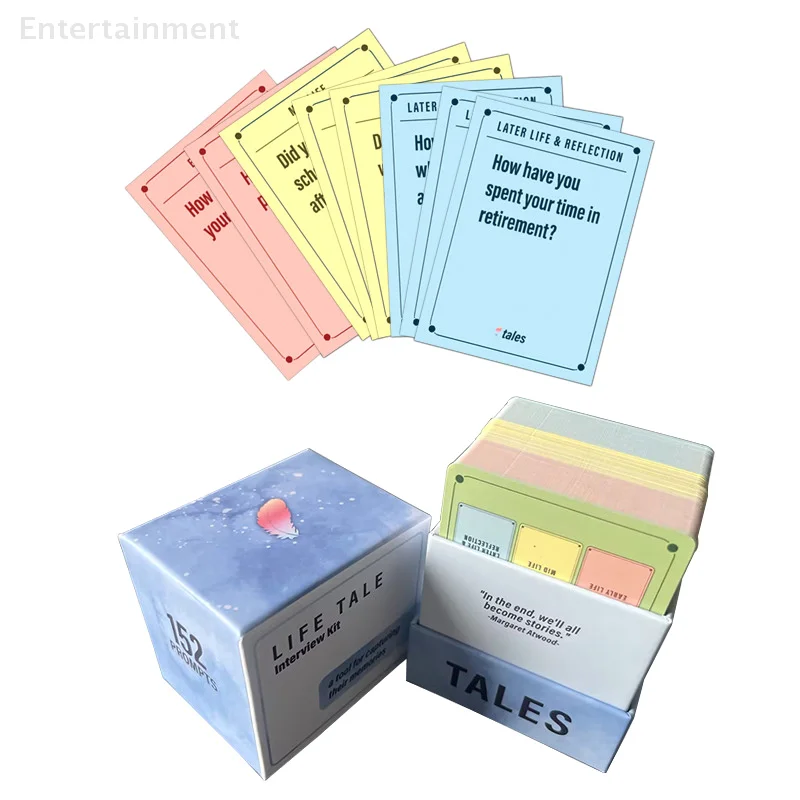 Story Interview Kit Card Family Life Story Kit In Stock Dare Husband And Wife Intimate Interactive Love Words Card Game