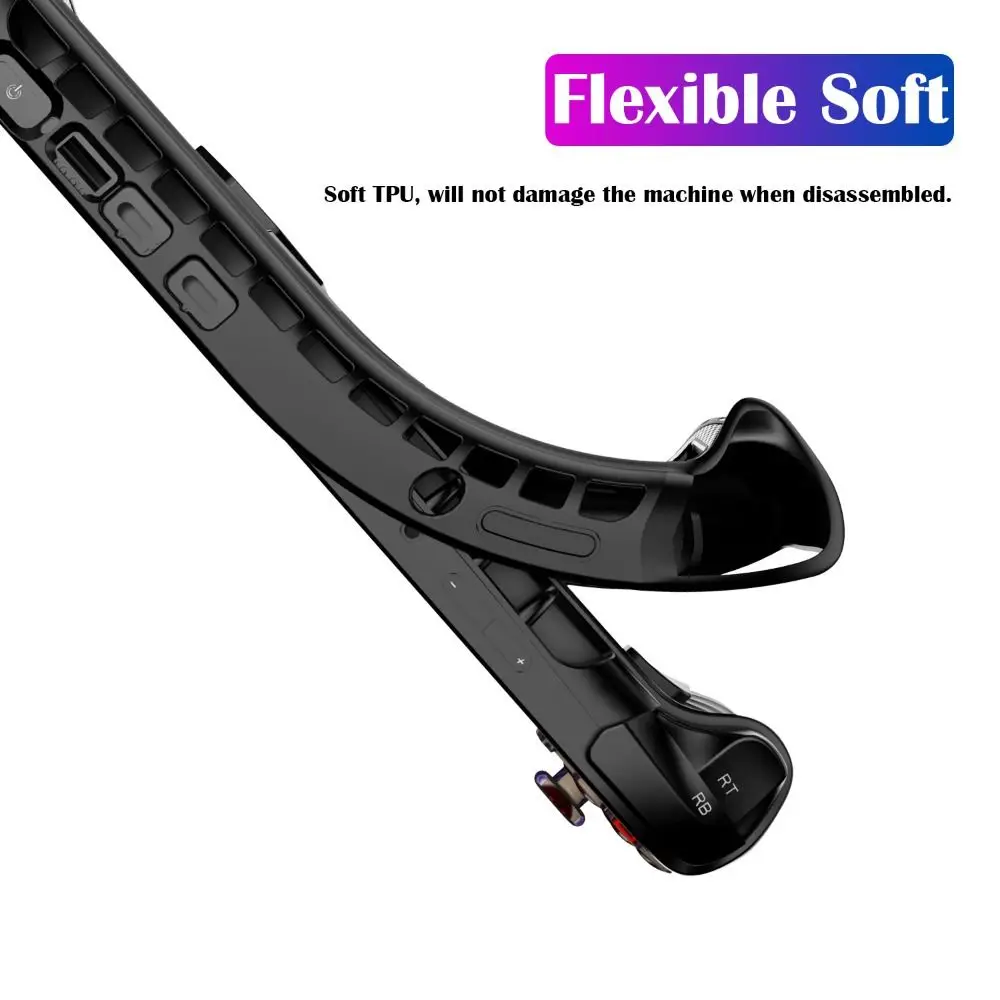 مع مسنده وحدة تحكم ألعاب محمولة حافظة بولي يوريثان غطاء حماية ناعم مقاوم للصدمات ومضاد للانزلاق غطاء المضيف لـ MSI Claw 8 AI + 2025 #3