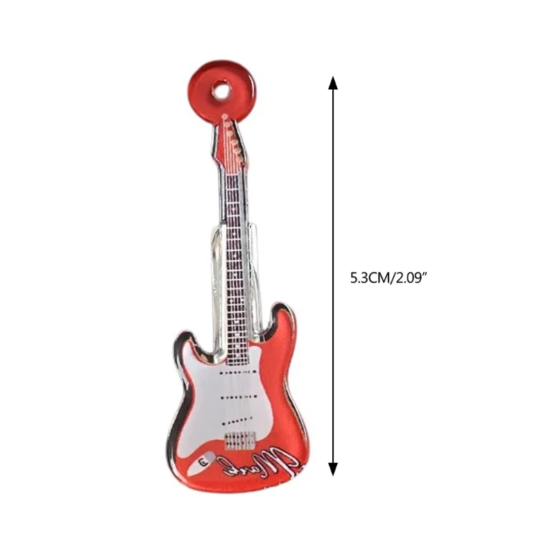 Jepit Rambut Estetika 2000S Klip Rambut Gitar Akrilik Klip Penata Rambut Wanita