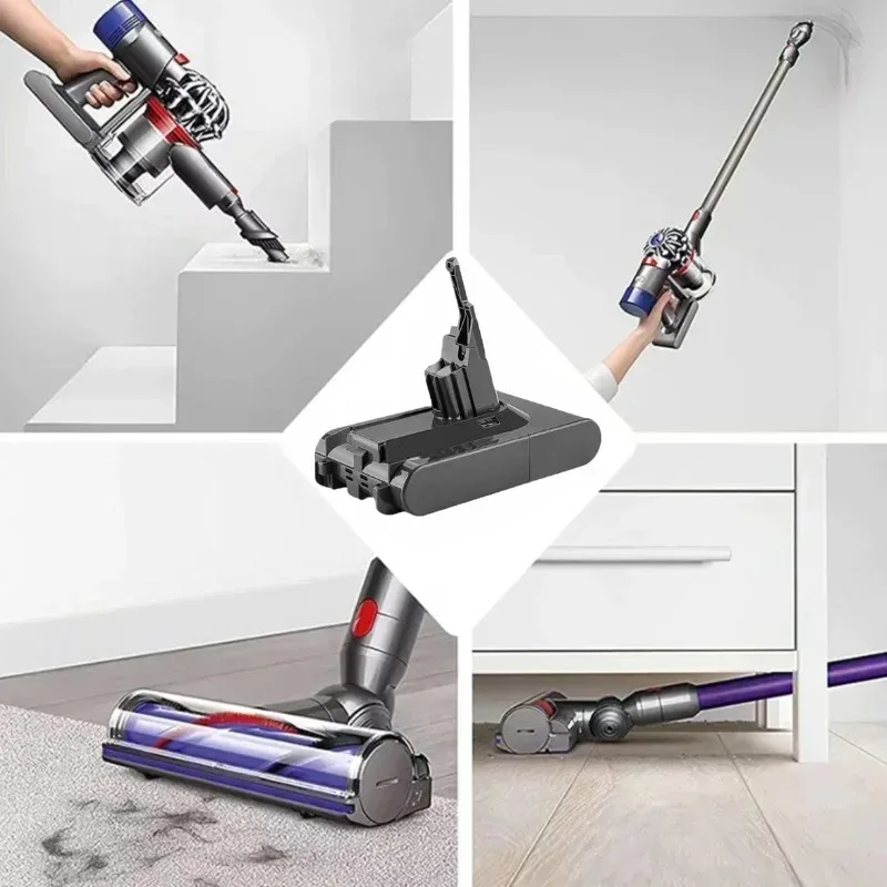 2025New for Dyson V8 21.6V 12800mAh Replacement Battery for Dyson V8 Absolute Cord-Free Vacuum Handheld Vacuum Cleaner Batte