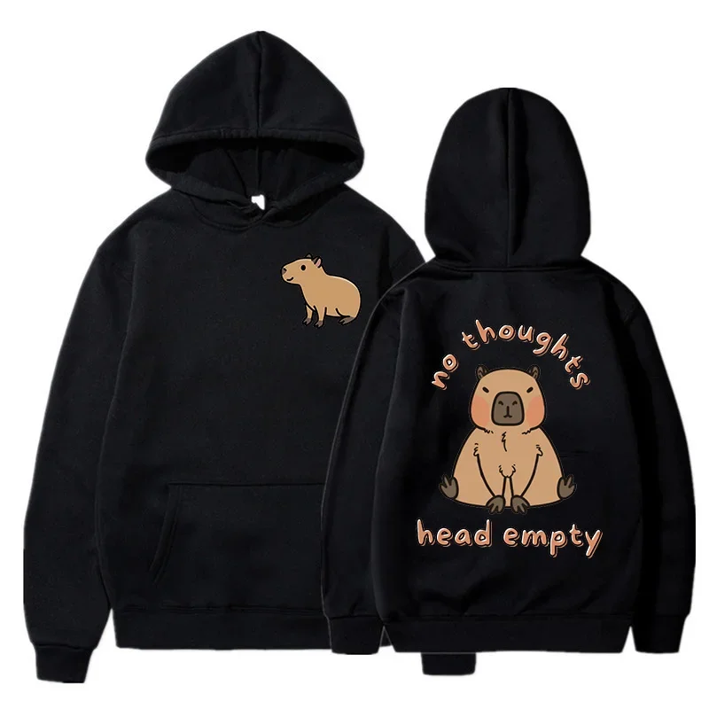 Capybara Fashion Hoodie Women Men Harajuku Pullovers Capibara Gothic Sweatshirt Mange Cute Y2k Hoody Cartoon korean style hooded