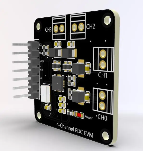 Módulo FDC2214 Sensor de capacitancia Reconocimiento de gestos Conteo de papel Medición de nivel de líquido