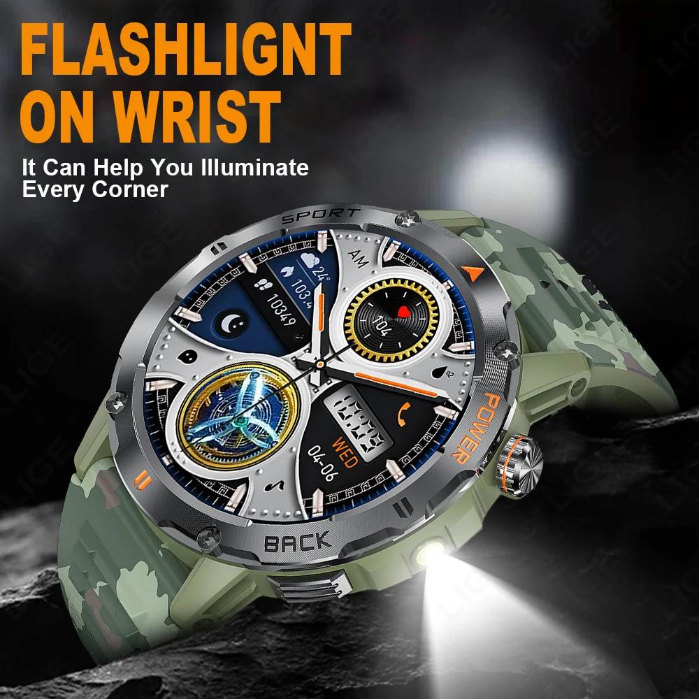 LIGE Smartwatch Sportowy Outdo – Outdoor Lighting Ip Rating recenzja i cena