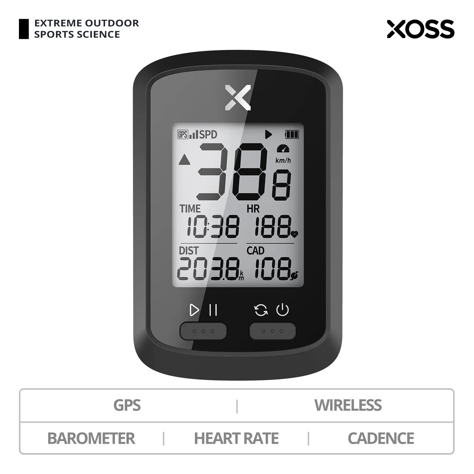 XOSS G+ GPS Bike Computer Wireless Cycling Speedometer Road Bike MTB Waterproof Bluetooth ANT+ Cadence Speed Bicycle Computer