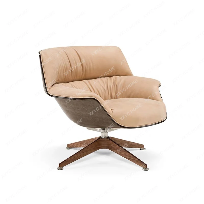 A Nordic special-shaped fiberglass simple modern leisure chair light luxury living room balcony office high back chair
