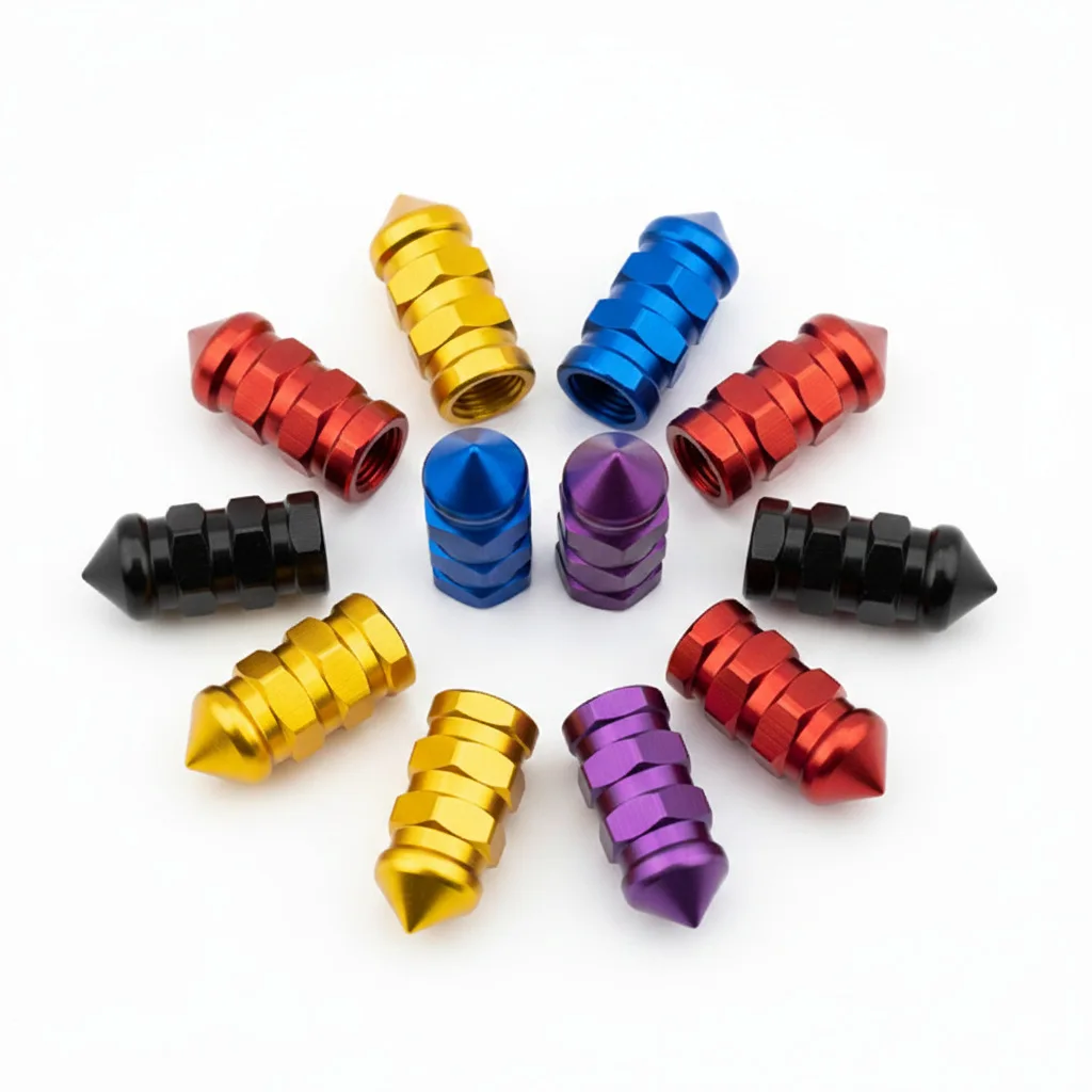 

5 шт. Модифицированные колпачки для клапанов, американские колпачки для ниппелей, для электромобилей, электромотоциклов, автозапчасти