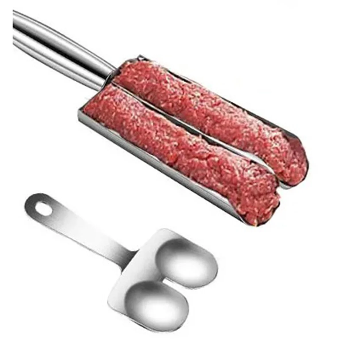 Meatball Maker+Cutting Spade Multifunction Meatball Scoop Maker Stainless Steel Kitchen Manual Meatball Making Tools B