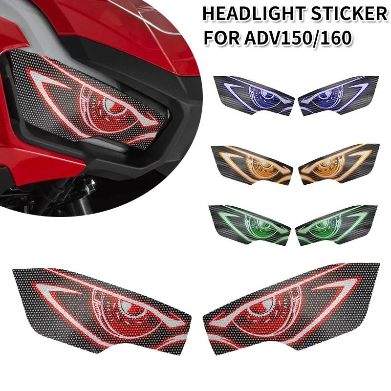 Fit For Honda ADV150 2019 - 2021 ADV160 2023-2024 Motorcycle Headlight Sticker Decal