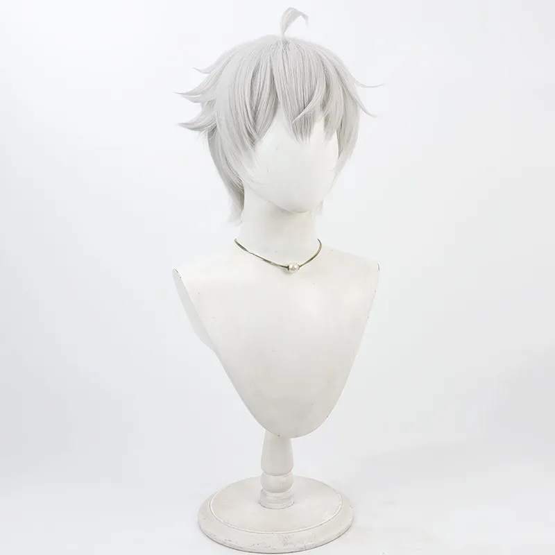 MANTA Virtual Idol Group Xu Xiangning cosplay wig silver white spiky teased roots Halloween gift