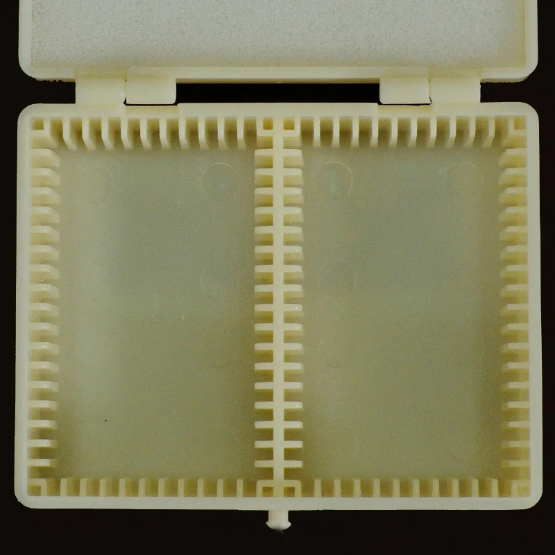 Imagem -05 - Caixa de Armazenamento de Fatia de Lâminas de Microscópio de Plástico Universal