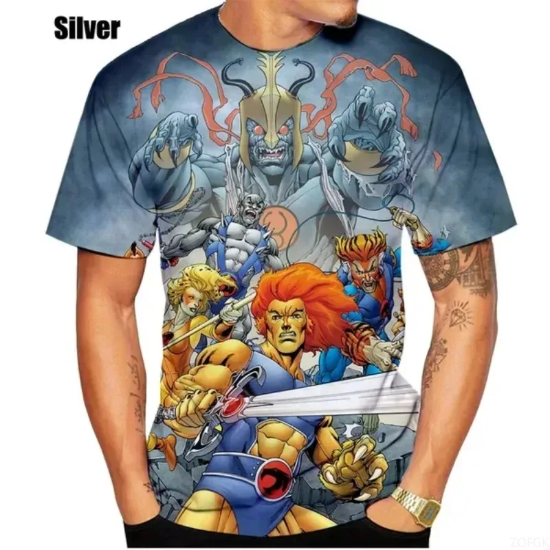 أنيمي ThunderCats 3D الكلاسيكية تي شيرت الحرب قميص الرجال أزياء المحملة المرأة عارضة أعلى