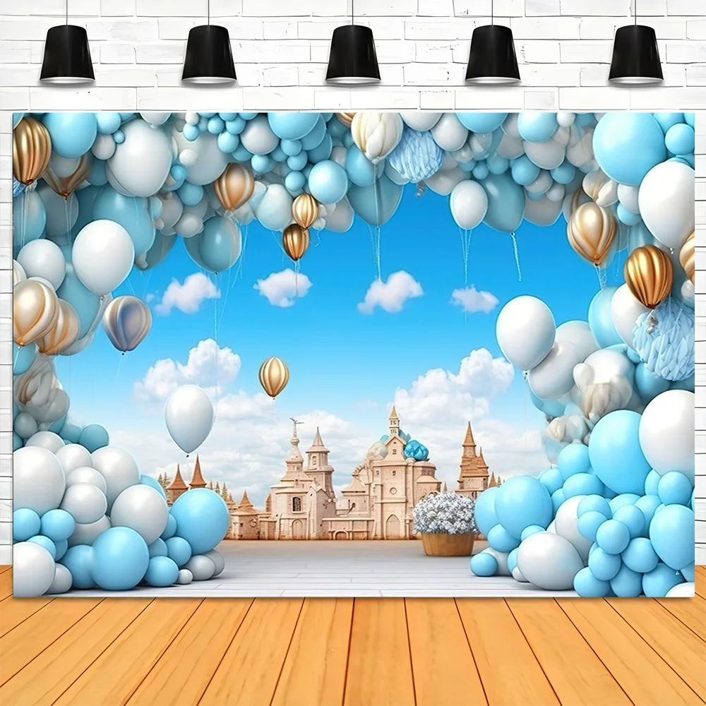 

Baby Shower Decoration Birthday Party Photography Backdrops Props Balloons Arch Children Newborn Photo Studio Background BS-07