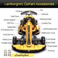 Original Front Wheel Tire Fender Throttle Brake Tail Battery Charger Steering Wheel For Segway Ninebot Lamborghini GoKart Kit