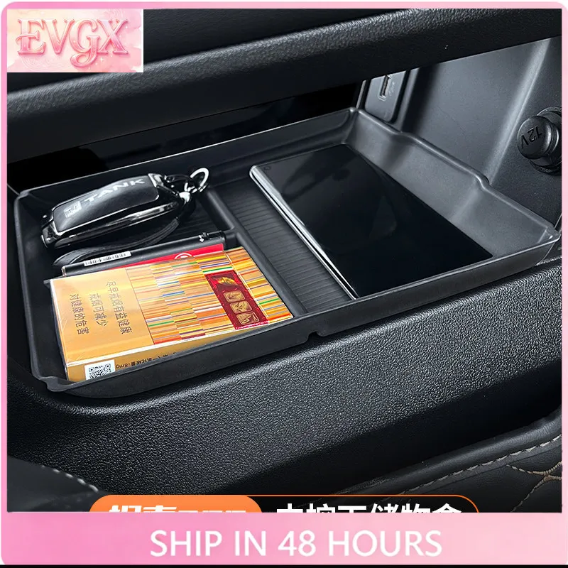 FFBVV For Tank 300 Center Console Storage Box Anti-Rattle Storage Mat Interior Accessories Custom Fit Organizer Replacement