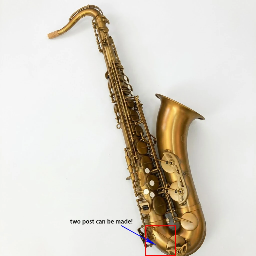 Professional Matt Vintage Finish Tenor Saxophone High-Grade Hand Engraving Cooper Material  Music Instrument Saxophone Tenor