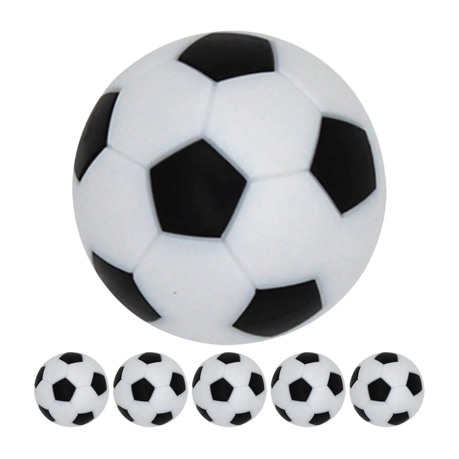 

6Pcs Foosball Table Balls Desktop Soccer Game Balls Smooth Surface Precision Fit for Most Foosball Tables Adult Table Football