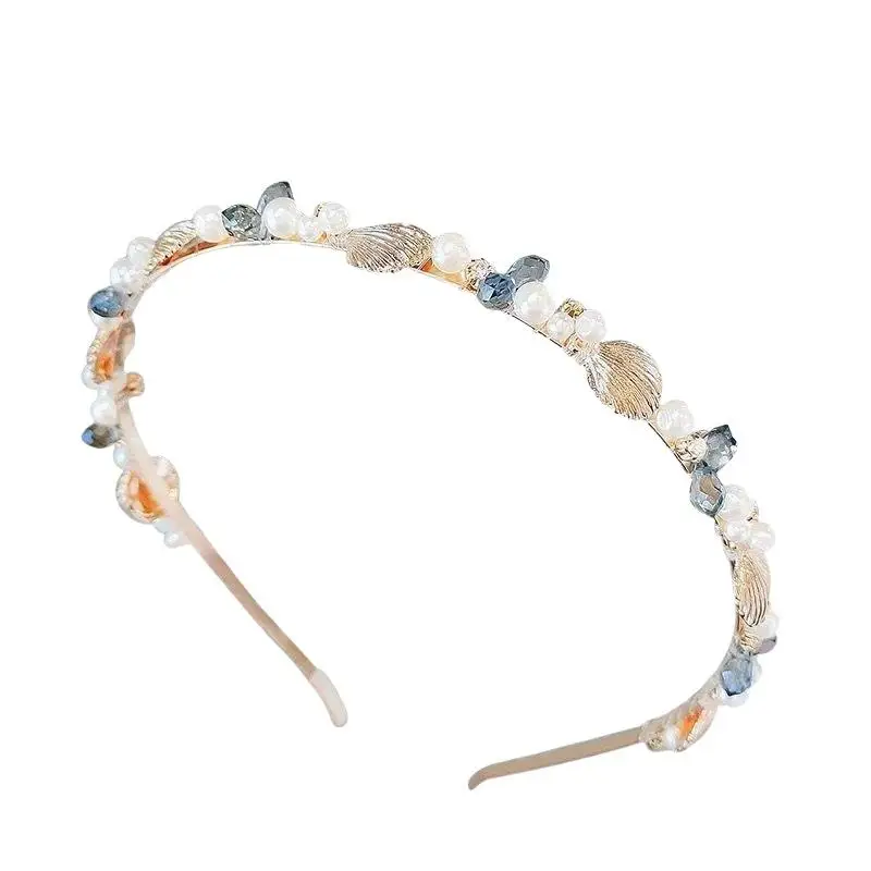 1PC Starfish Shell Pearl Headband Ocean Forest Style Shell Garland Hairband Suitable For Beach Vacation view 6