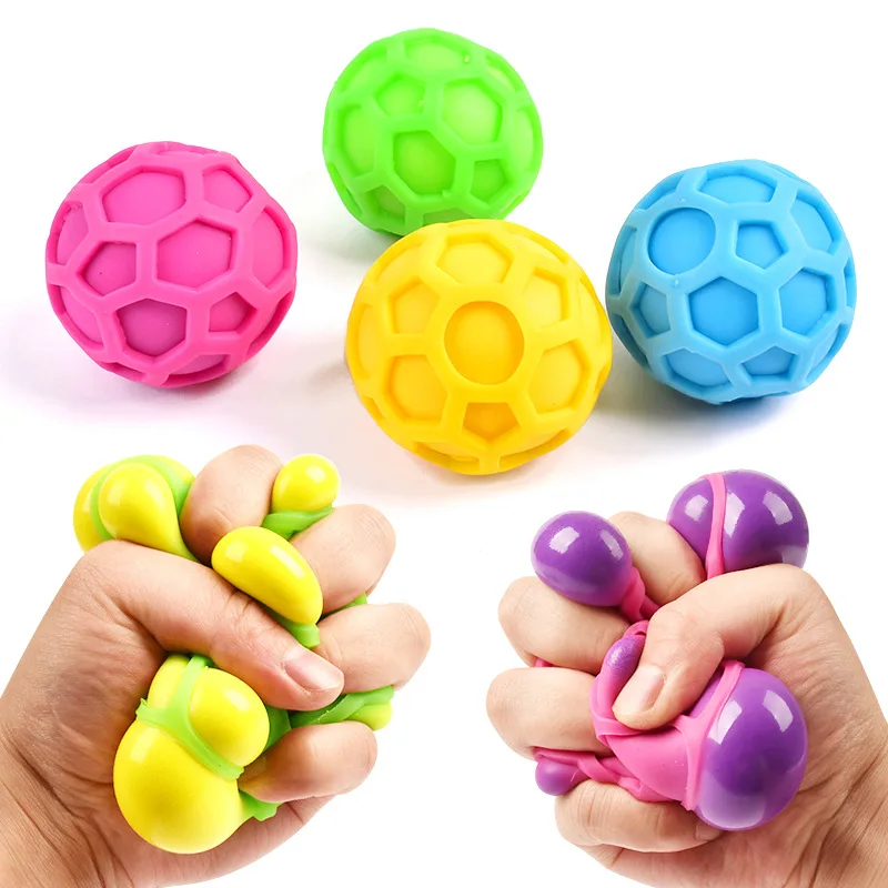 Colorful Vent Ball Safe Squeeze Fidget Toy Adorable Anti-stress Ball TPR Colored Vent Ball Toy Squeezing Toys Relieve Stress