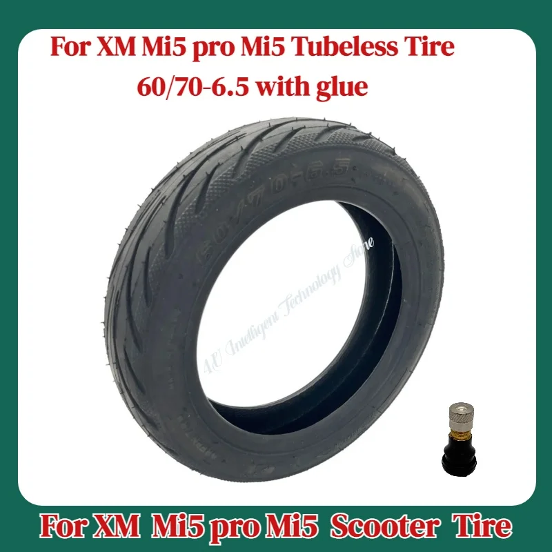 10 بوصة XM Mi5pro Mi5 إطارات دون أنابيب 60/70-6.5 بوصة جل Yuanxing ما بعد البيع استبدال إطار سكوتر