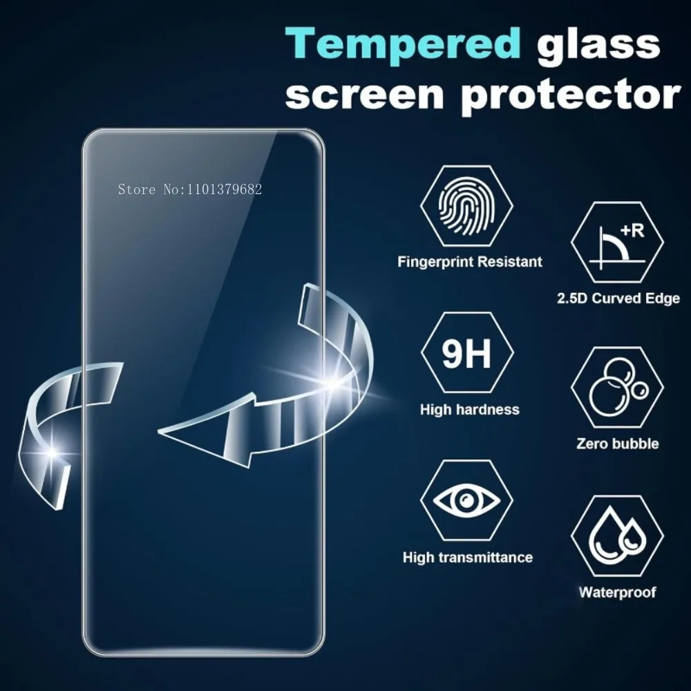 2Packs Tempered Glass Screen Protector for iPhone 16 15 Pro Max 11 12 13 Pro Mini 14 Pro Plus X XR XS Max 6 7 8Plus Glass