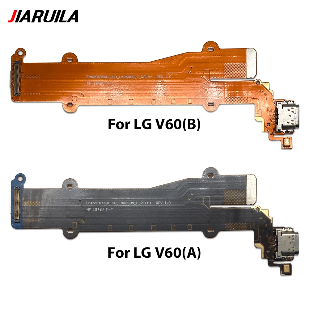 

Tested Well Dock Connector Micro USB Charger Charging Port Flex Cable Microphone Board For LG V60 A B