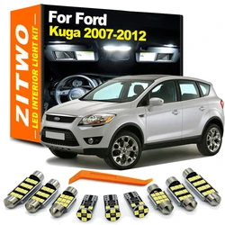 ZITWO 13Pcs For Ford Kuga 2007 2008 2009 2010 2011 2012 Car LED Interior Map Dome Reading Luggage Light Bulb Kit Accessories
