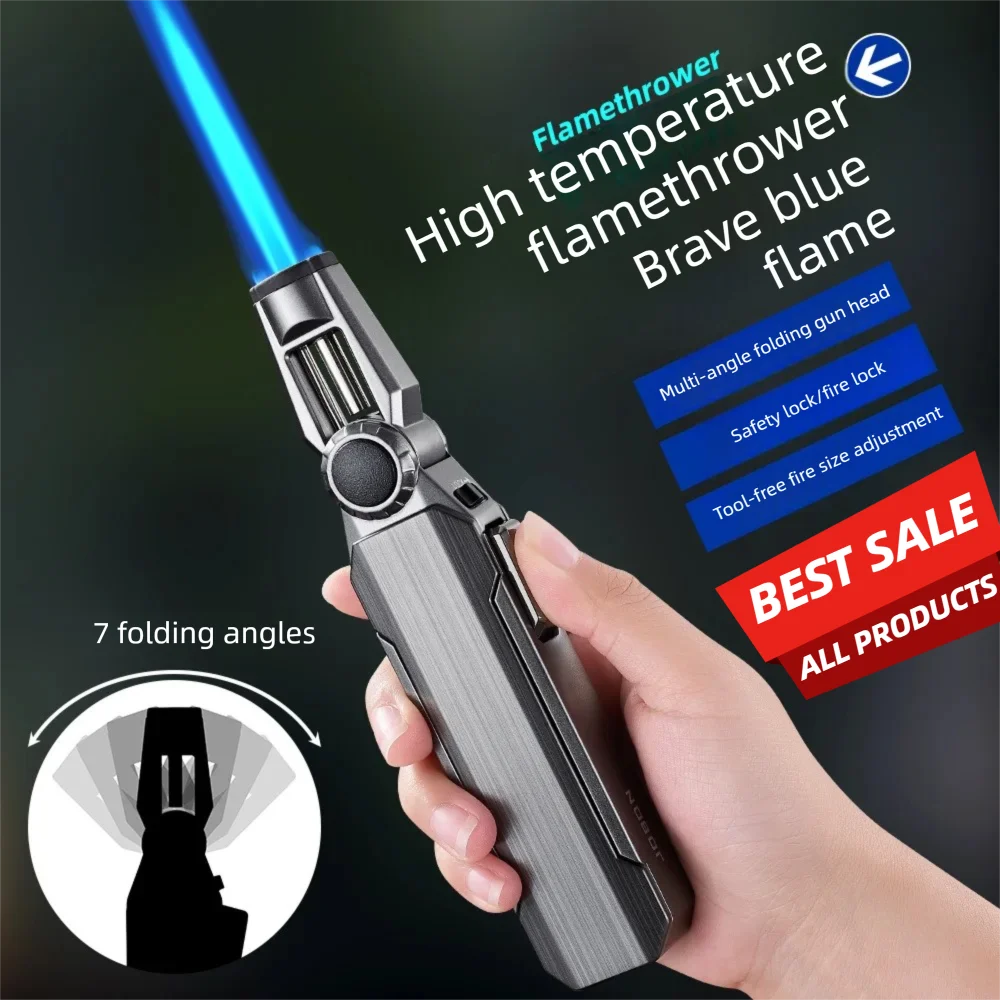 ZBHJ-102， High temperature, handheld, direct blue flame, high firepower, metal, welding gun, spray gun, collectible, lighter
