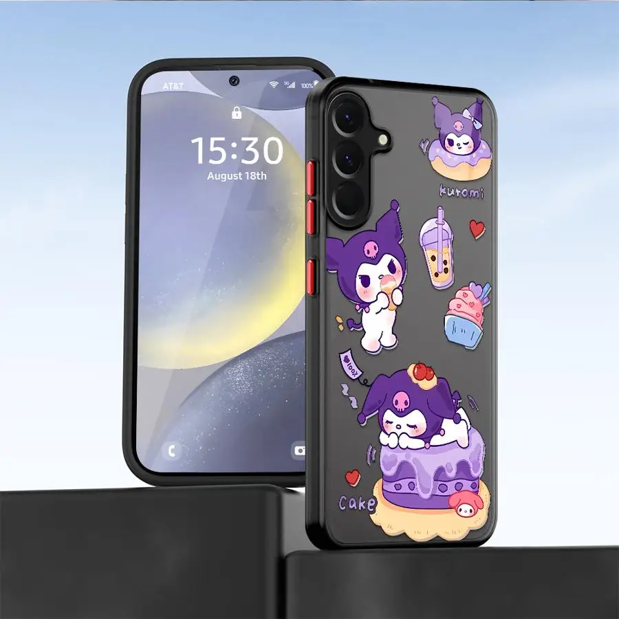 Sanrio Donut funda trasera de teléfono para Samsung Galaxy Note 20 Ultra 10+ 9 8 A13 A06 A30 A05 A15 A16 A12 A14 A70 A50