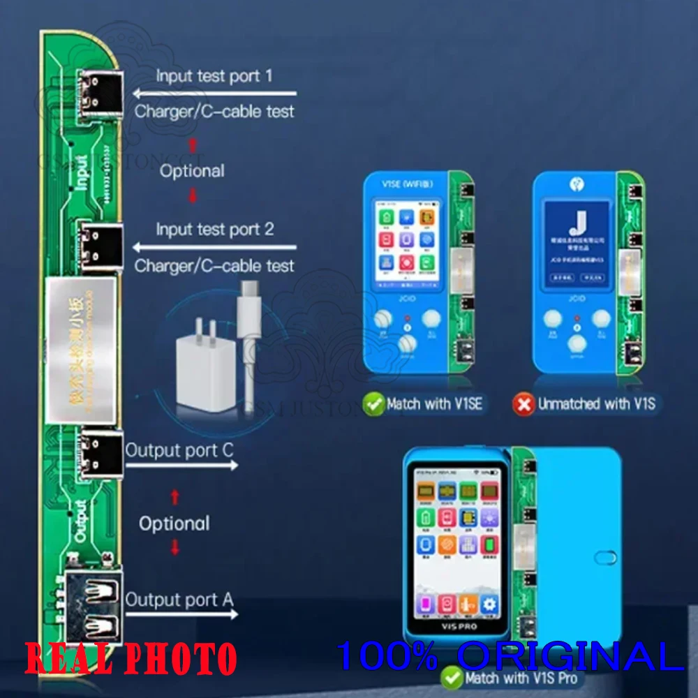 

JCID-V1SE Pro Fast Power Testing Adaptor for Apple Outputtest Board, New