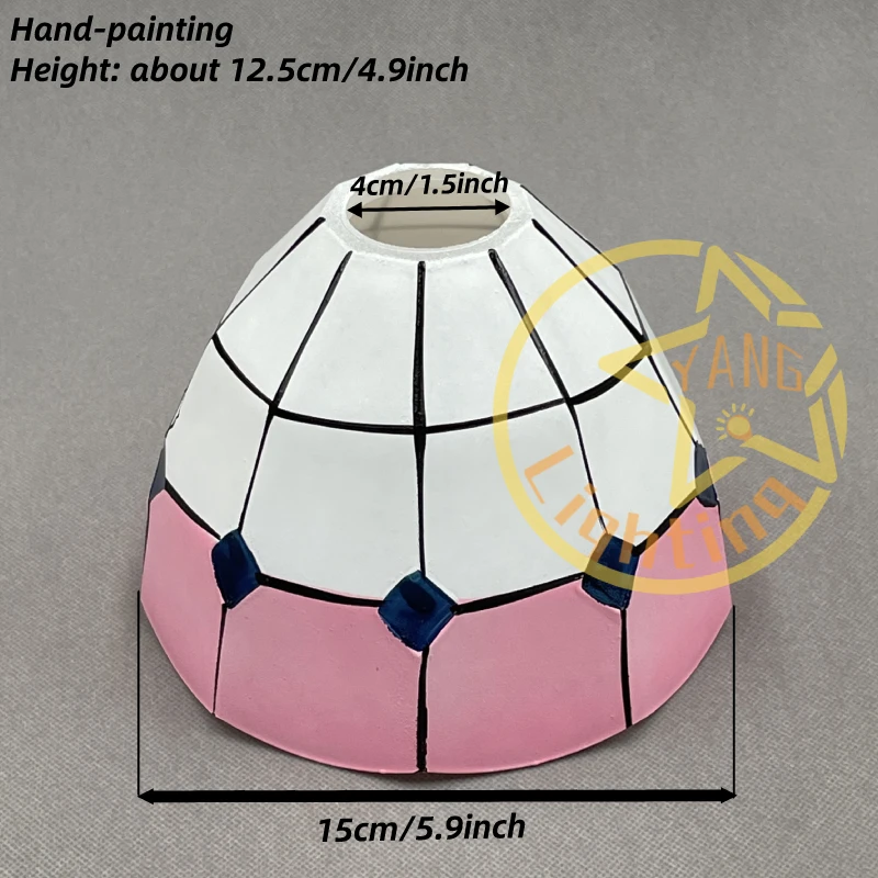 Szklany klosz lampy wymiana ręcznie malowanie lampy pokrywa wymiana szklane abażury na biurko lampy lampy stołowe sypialnia gabinet