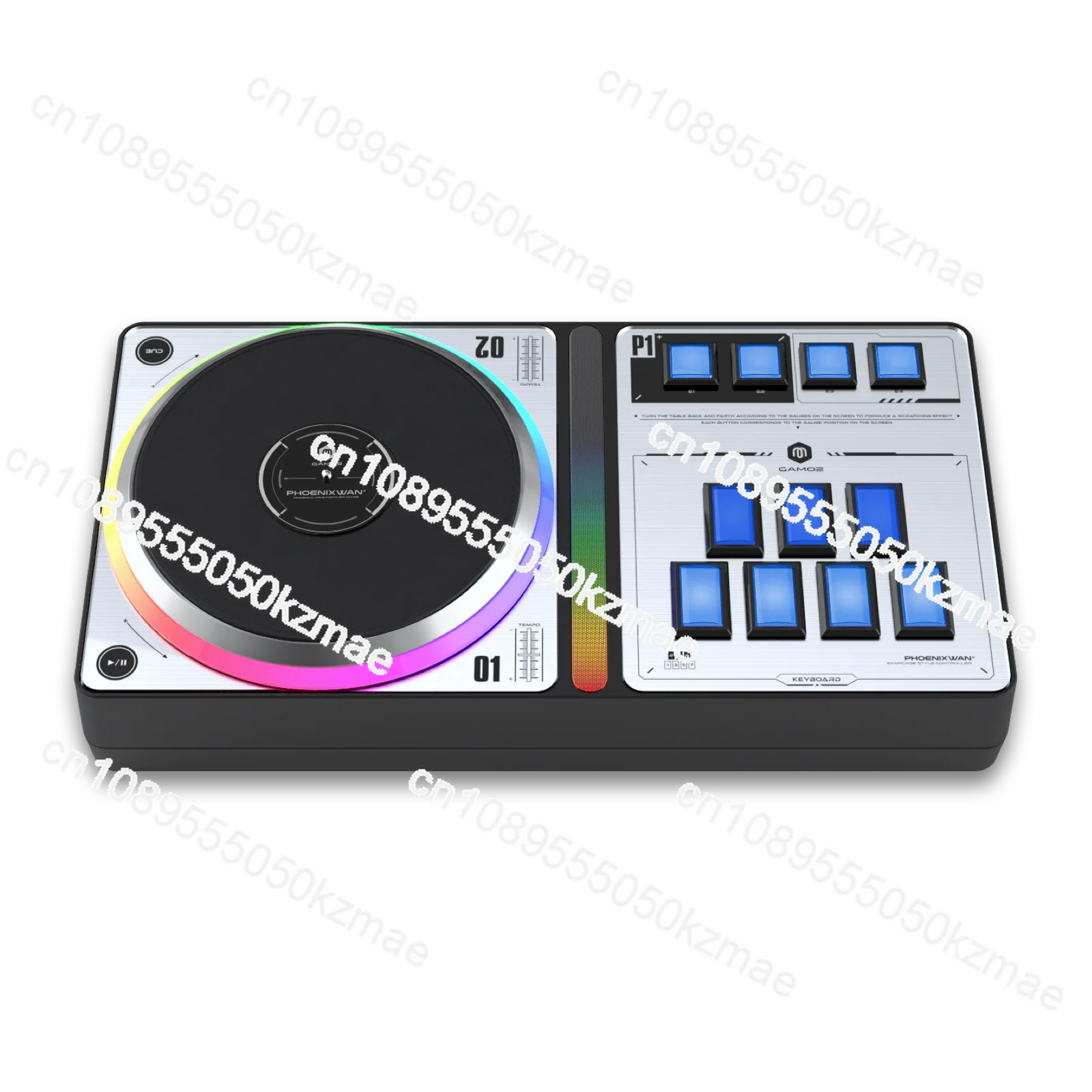 Controller for Beatmania IIDX Arcade Style Gamepad with DJ Analog