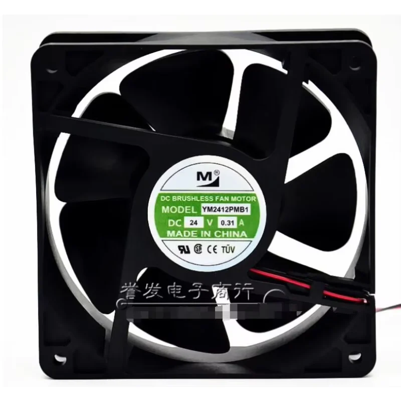 

Ltsf For M YM2412PMB1 DC 24V 0.31A 120x120x38mm 2-Wire Server Cooling Fan 12cm