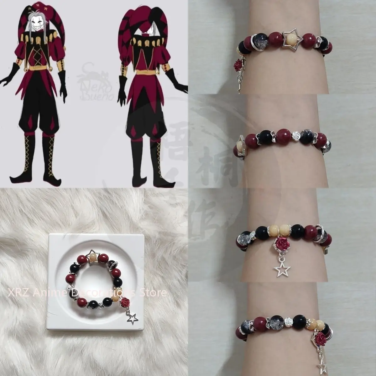 Anime o aberração circo pulseira cosplay figura bonito jóias pulseira disponível para uso diário festa presentes de natal