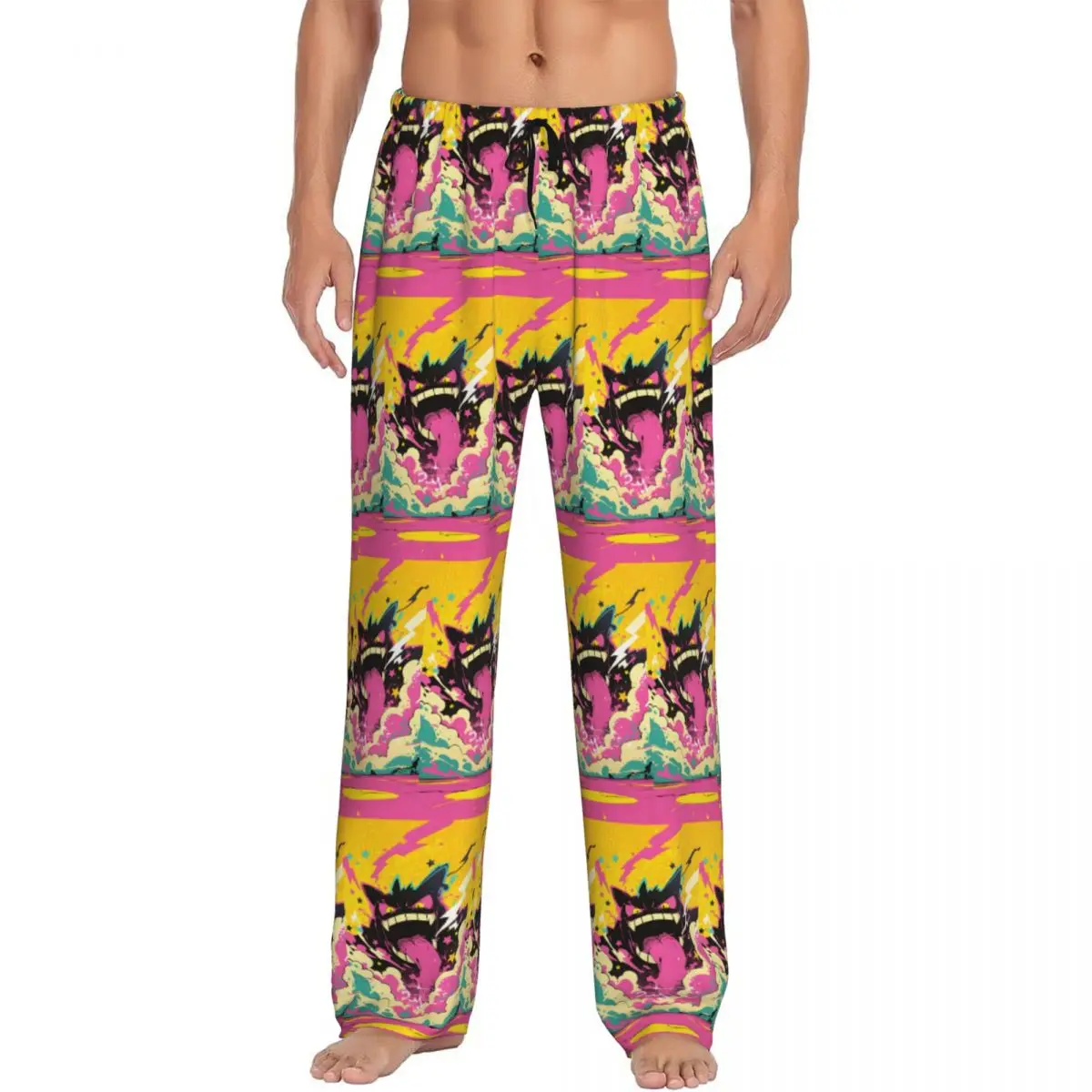 

Custom Printed G-Gengares Pajama Pants Men Cartoons Sleep Sleepwear Bottoms with Pockets