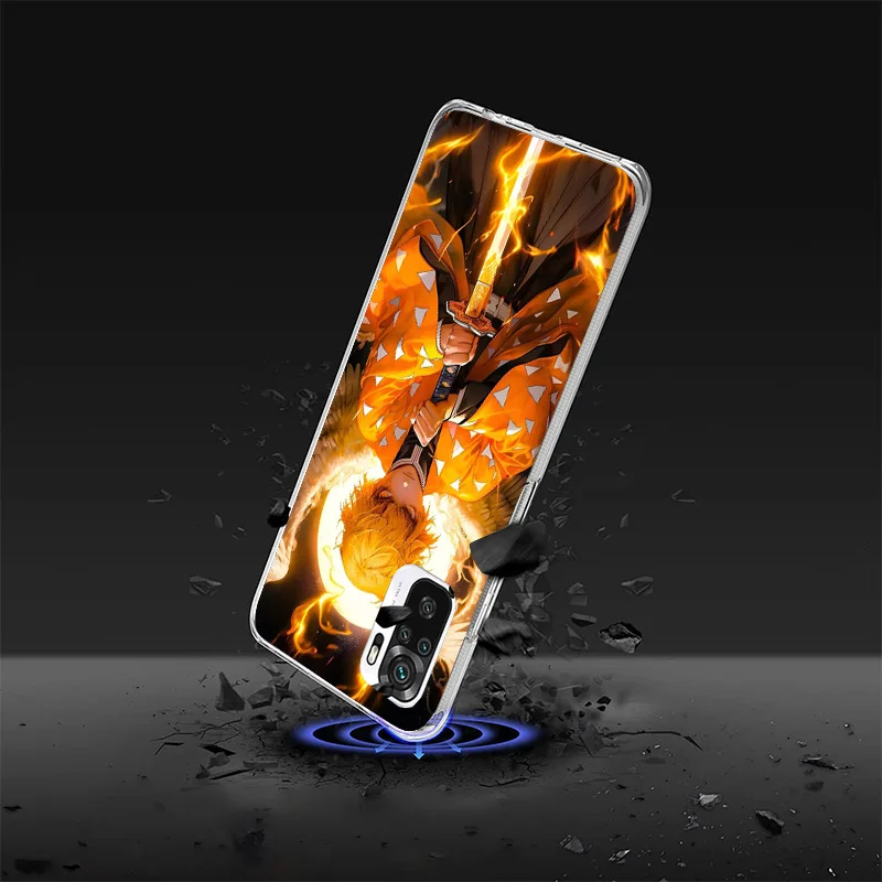 Demon Slayer Agatsuma Zenitsu Phone Case For Xiaomi Redmi Note 13 12S 12 11 11S 11E 10 Pro Plus 10S 11T 9 9S 8 8T 7 5G Personali image 3