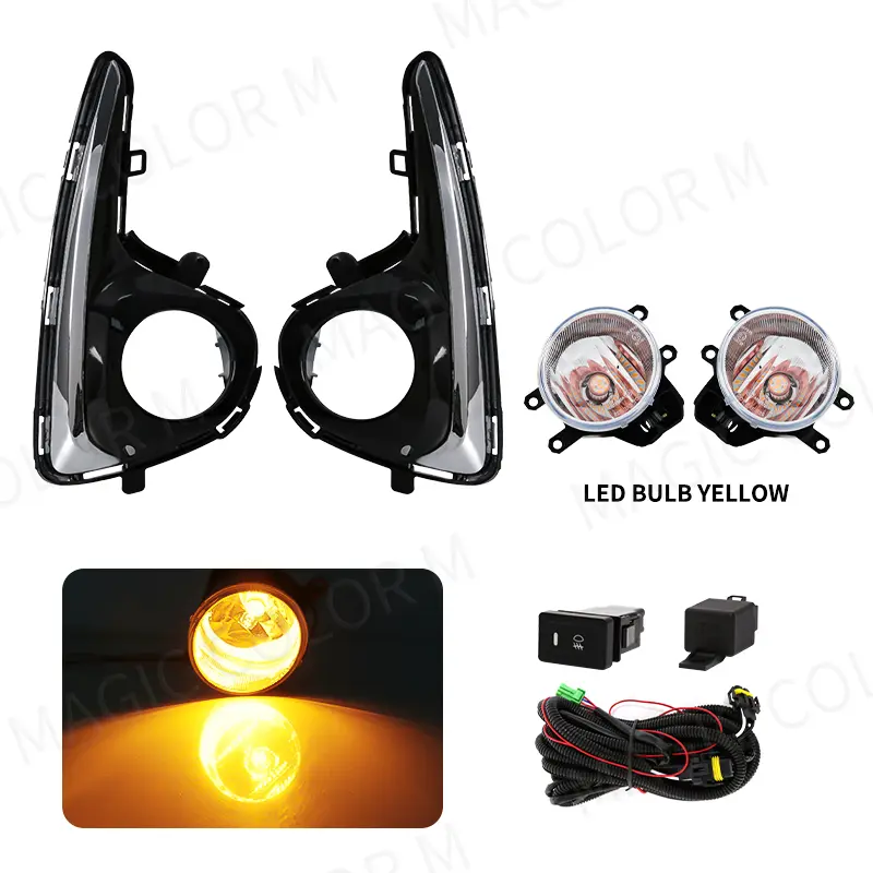 For Toyota Vitz Yaris 2018 2019 2020 Front Fog Lamp DRL Daytime Running Light Headlight With Switch Wire Covers Accessories 12V - Image 7