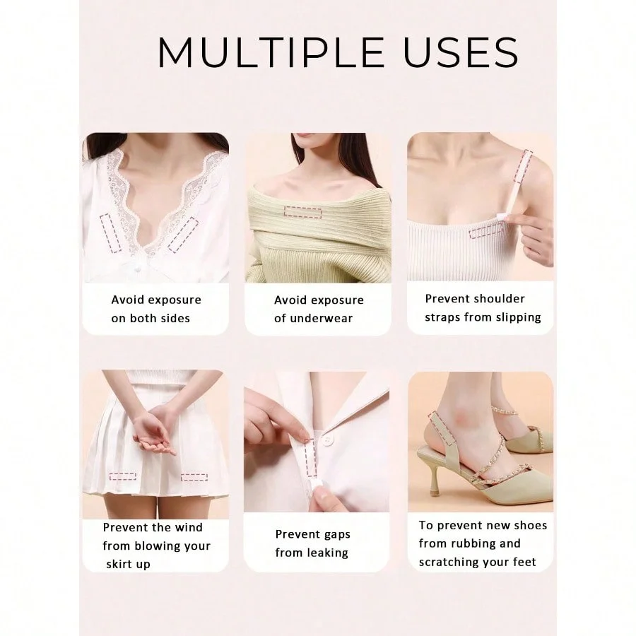 Invisible Clear Bra Strap Holders Anti-Slip Shoulder Strap Tape Gasket for Slipping Straps Fixer Holder Women Lingerie Accessories image 5