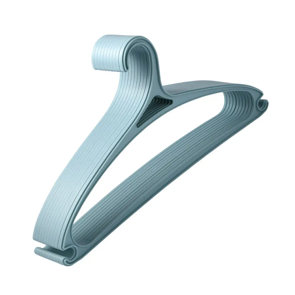 

10pcs Plastic NonSkid Jacket Hanger Household Closet Clothes Hanger Space Saving Hangers Storage Wardrobe Hangers