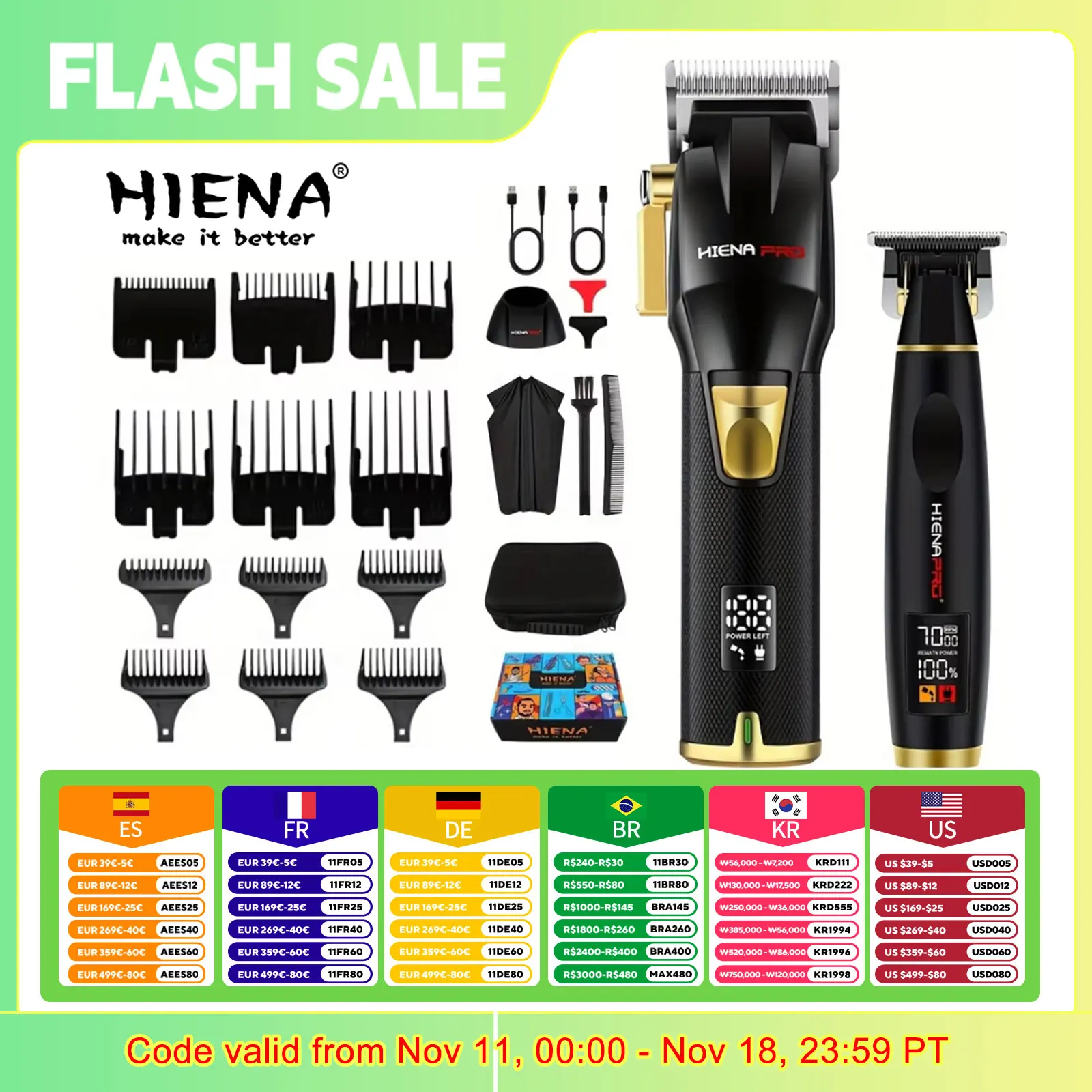 

HIENA Hair cutting machine hair clipper Trimmer professional barber electric shaver man Barber shop machines men's hair clipper