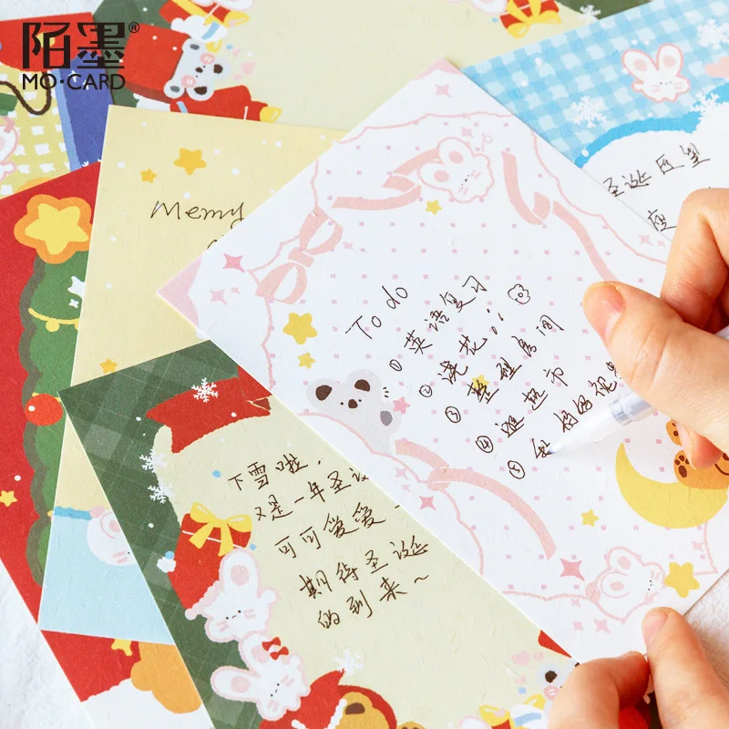 15pcs/lot Memo Pads Sticky Notes Cartoon Christmas Retro Paper diary Scrapbooking Stickers Office School stationery Notepad