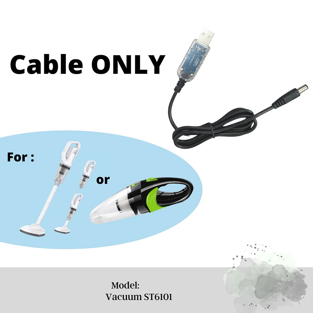 1pc Charging Cable For Car Household Vacumn Cleaner ST-6101 120W USB Charging Cable Wire Accessories Home Vacuum Cleaner Parts