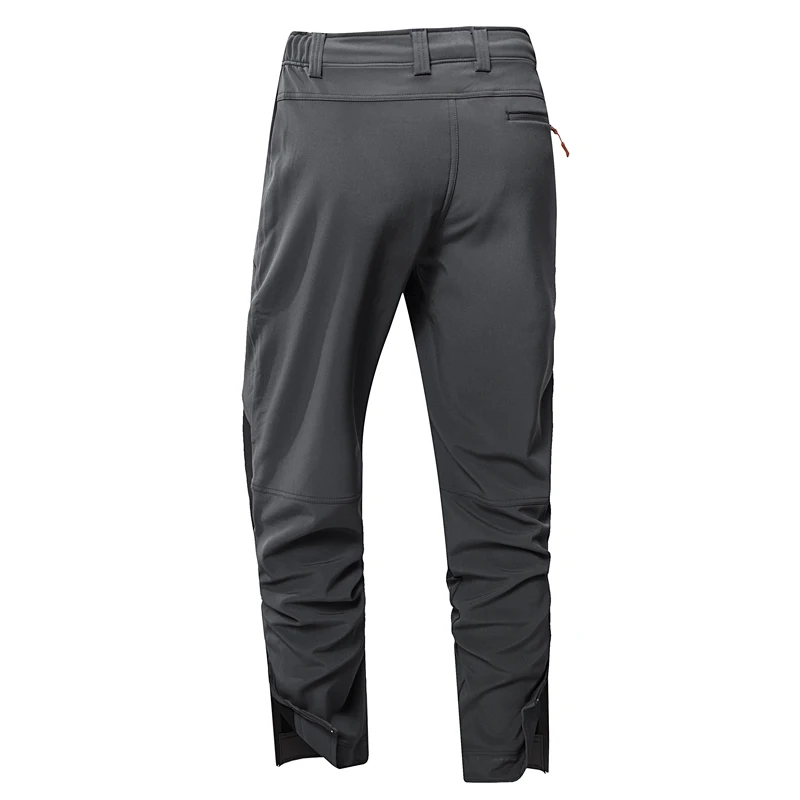 Autumn and Winter Men's Pants Large Panel Solid Color Pants Outdoor Sports Pants with Feet Zipper Pocket