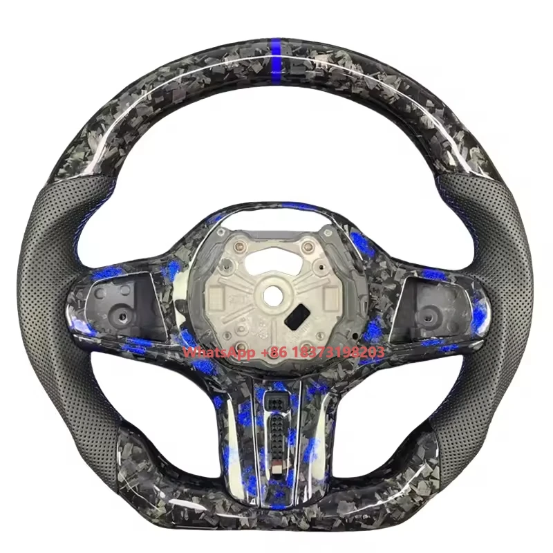 

Factory Custom Carbon Fiber Leather Steering Wheel for 3 5 Series Sporty Luxury Design M2 Compatible G20 G28 G30 M340i M3 M4