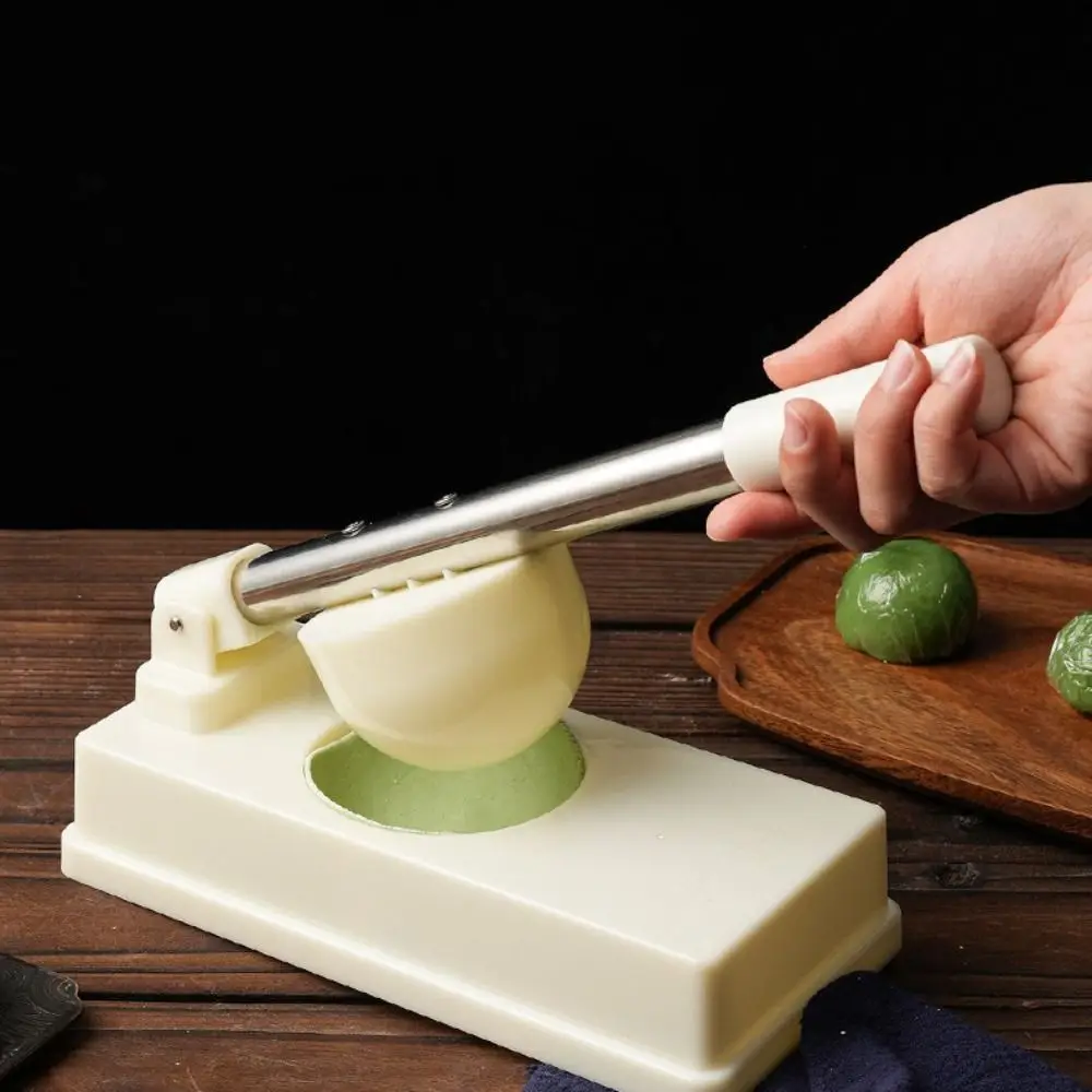 

Hand Press Sweet Green Rice Balls Skin Molds Manual Efficient Dumpling Skin Pressing Mold Labor-saving Solid