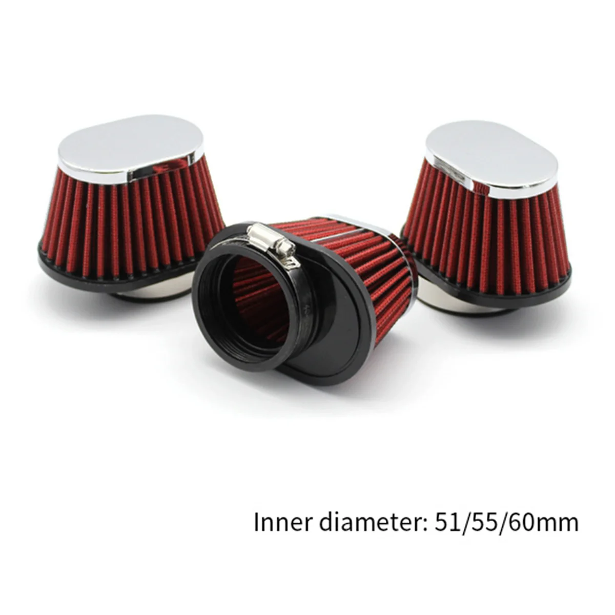 Motorfiets Luchtfilter 55Mm Voor Universele Motorfiets Luchtinlaatfilter