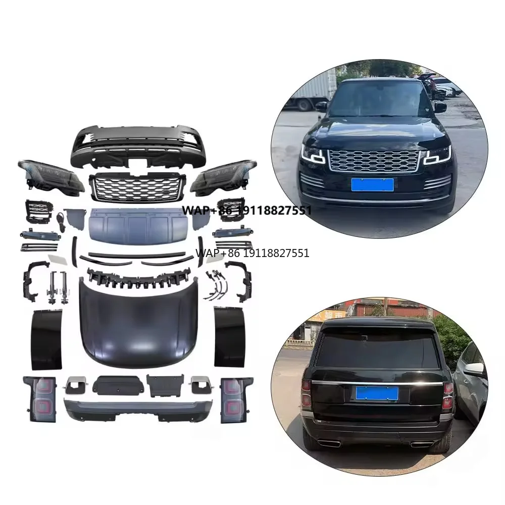 

Suitable for Range Rover Vogue 13-17 up 2022 Body Kit Front Bumper Hood Headlight Lamp Grille Side Vent Accessories