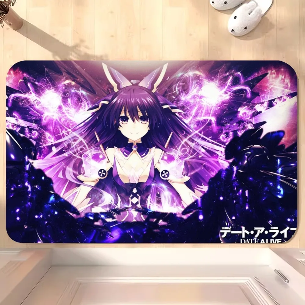 Bilili Anime DATE A LIVE tappetino camera da letto cucina porta bagno casa piede Super assorbente antiscivolo